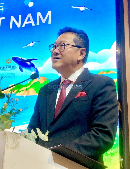 Ông Ricky Ho phát biểu tại buổi Họp báo. Ảnh: Viết Hiền Ông Ricky Ho phát biểu tại buổi Họp báo. Ảnh: Viết Hiền