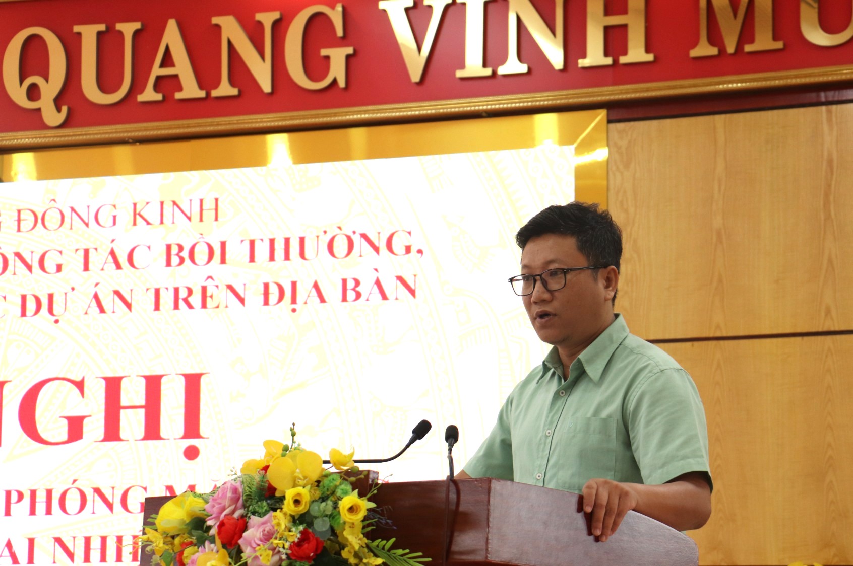 ại diện chủ đầu tư dự &aacute;n Khu đ&ocirc; thị mới Đ&ocirc;ng Kinh đề xuất giải ph&aacute;p đẩy nhanh GPMB