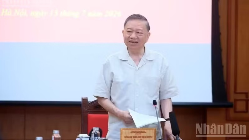 Kết luận của Tổng Bí thư, Chủ tịch nước Tô Lâm tại Phiên họp chuyên đề về chuyển đổi số trong hệ thống chính trị
