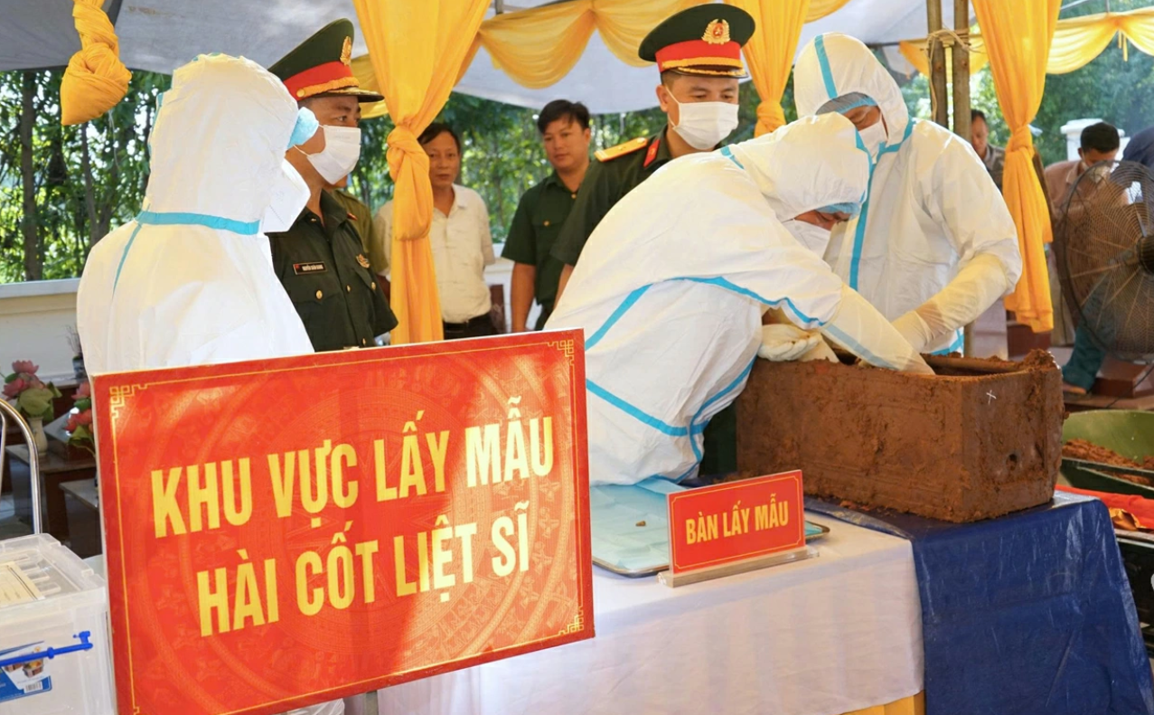 Thái Nguyên: Tiến hành lấy mẫu ADN xác định danh tính liệt sĩ tại xã Tân Cương
