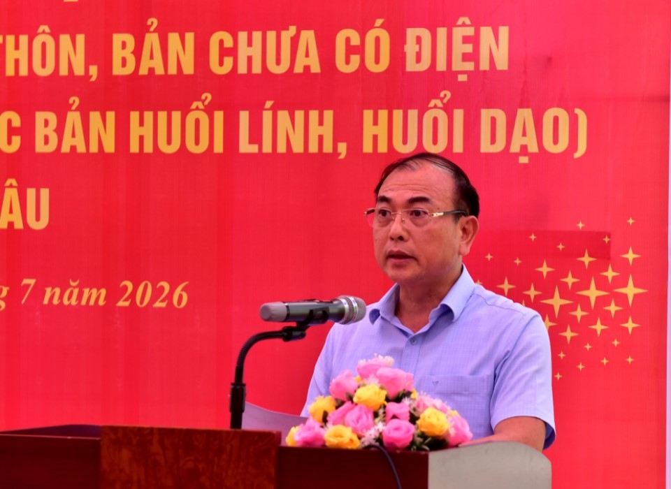 &Ocirc;ng Nguyễn Sỹ Cảnh - Ph&oacute; Chủ tịch UBND tỉnh ph&aacute;t biểu tại buổi lễ