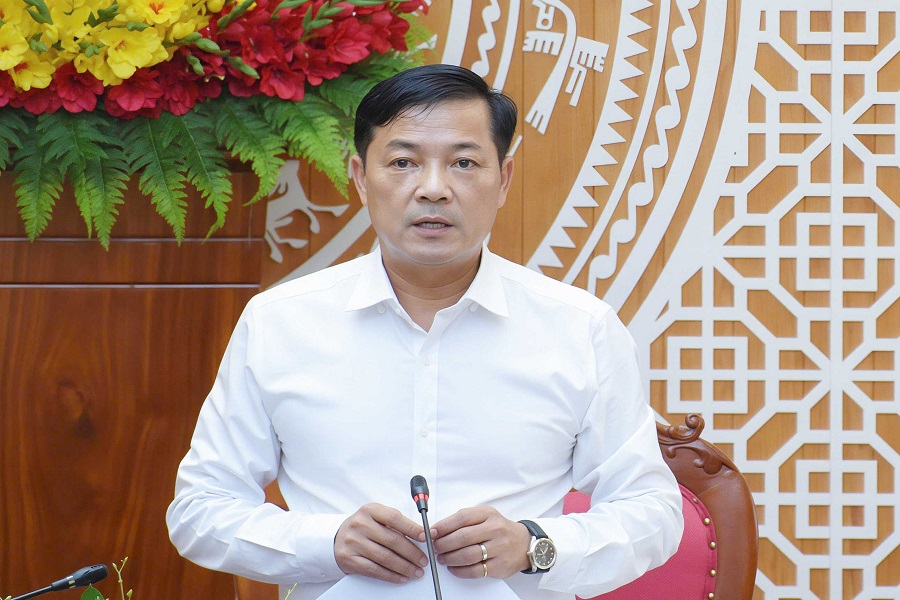 Đồng ch&iacute; L&ecirc; Trọng Y&ecirc;n, Ủy vi&ecirc;n Ban Thường vụ Tỉnh ủy, Ph&oacute; Chủ tịch Thường trực UBND tỉnh, Trưởng Ban Chỉ đạo 389 tỉnh ph&aacute;t biểu tại hội nghị.