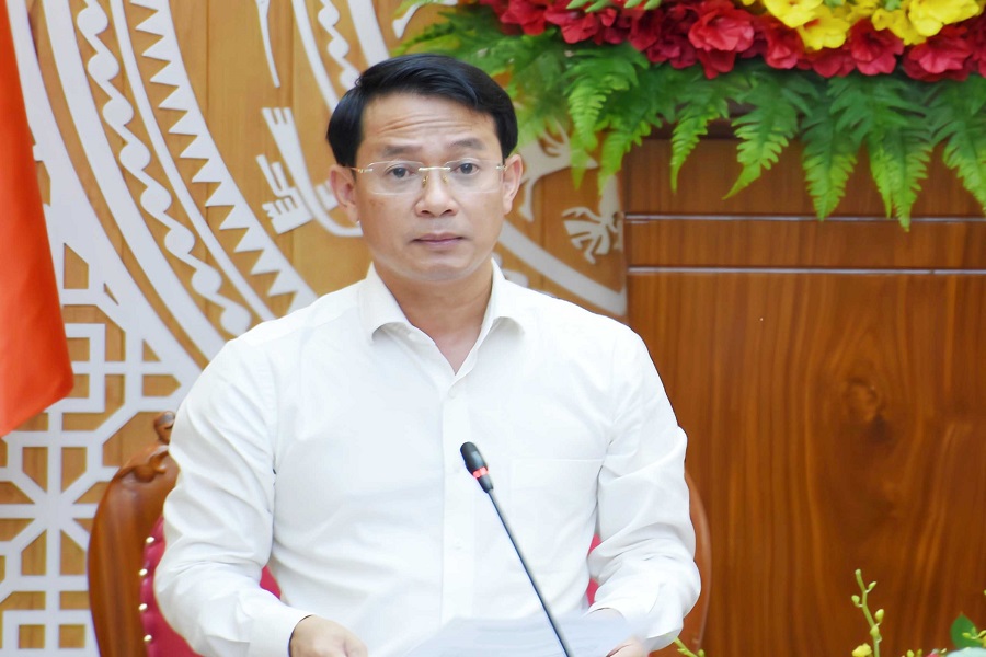 Đồng ch&iacute; Nguyễn B&aacute; &Uacute;t, TUV, Gi&aacute;m đốc Sở C&ocirc;ng Thương n&ecirc;u một số kiến nghị nhằm tiếp tục ph&aacute;t huy kết quả đạt được đối với c&aacute;c nhiệm vụ của ng&agrave;nh C&ocirc;ng Thương.