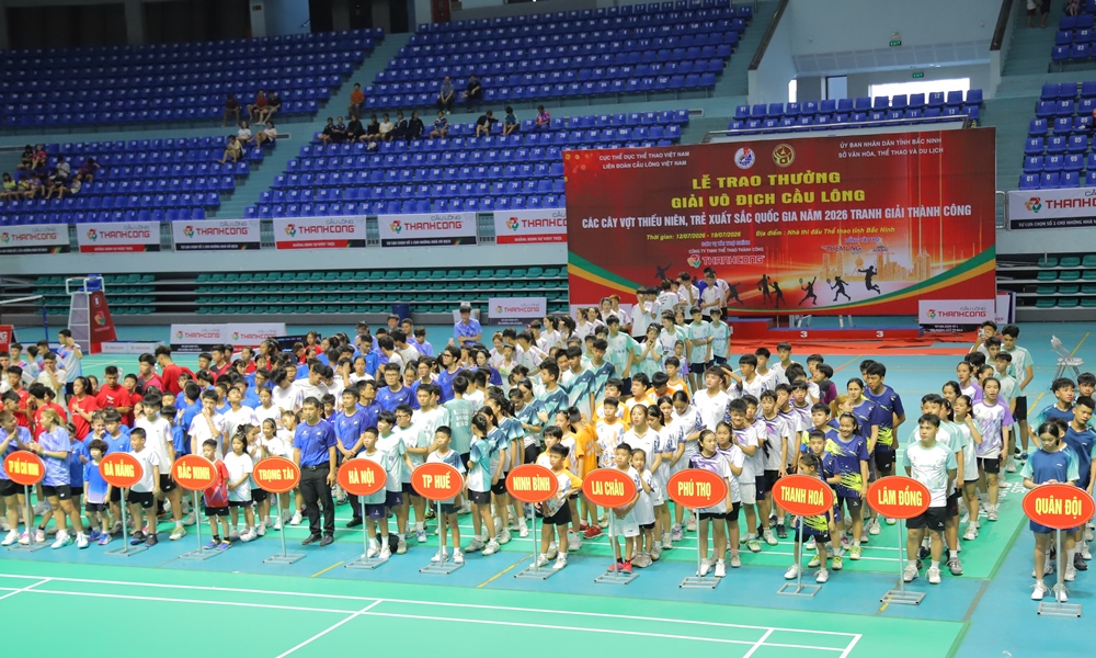 Giải vô địch Cầu lông các cây vợt thiếu niên, trẻ xuất sắc quốc gia 2026 tại Bắc Ninh