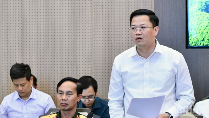Lãnh đạo Bộ Tài chính phát biểu ý kiến tại cuộc làm việc. (Ảnh: THANH GIANG) Lãnh đạo Bộ Tài chính phát biểu ý kiến tại cuộc làm việc. (Ảnh: THANH GIANG)