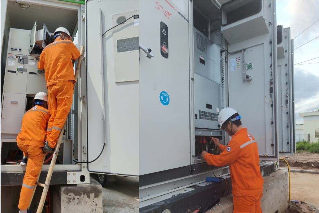 NPCETC th&iacute; nghiệm hệ thống lưu trữ năng lượng (BESS) tại TBA 110kV Thanh Oai th&aacute;ng 7/2026
