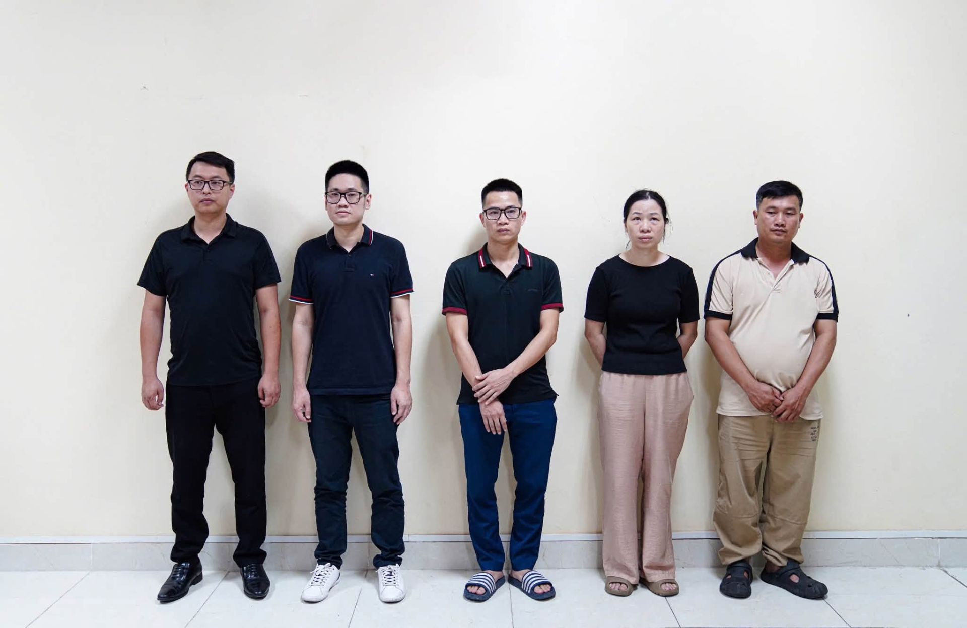 Các đối tượng bị khởi tố. Ảnh: Công an tỉnh Phú Thọ Các đối tượng bị khởi tố. Ảnh: Công an tỉnh Phú Thọ