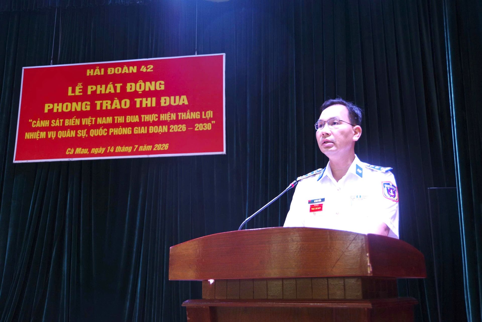 Thượng tá Lê Đức Tuấn, Hải đoàn trưởng phát động phong trào thi đua Thượng tá Lê Đức Tuấn, Hải đoàn trưởng phát động phong trào thi đua