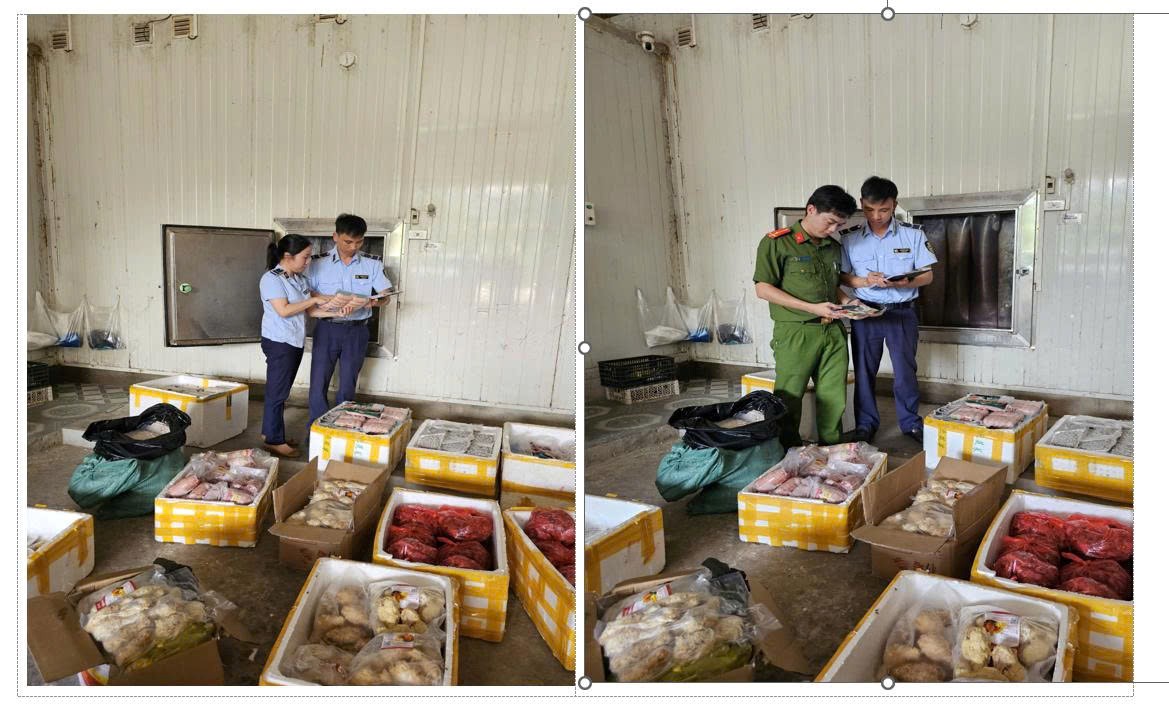 Thanh Hóa: Thu giữ lượng lớn thực phẩm có dấu hiệu nhập lậu tại Khu Công nghiệp Đông Lĩnh