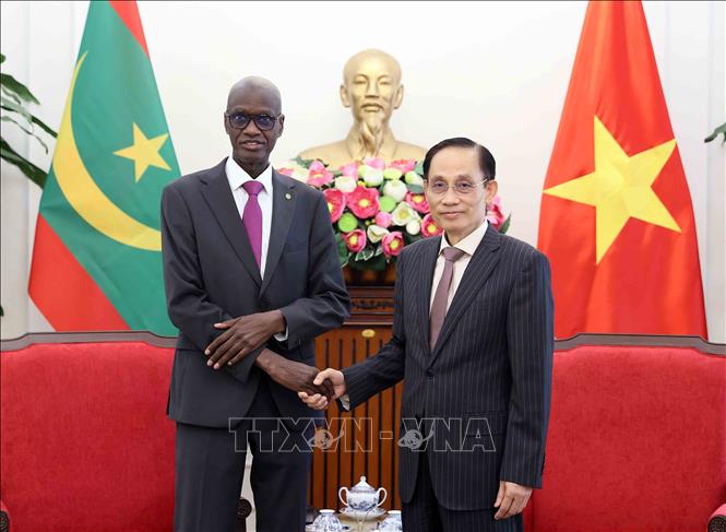 Bộ trưởng Bộ Ngoại giao Lê Hoài Trung và Bộ trưởng, Tổng Thư ký Chính phủ Cộng hòa Hồi giáo Mauritania Moctar Al Housseynou Lam. Ảnh: An Đăng/TTXVN Bộ trưởng Bộ Ngoại giao Lê Hoài Trung và Bộ trưởng, Tổng Thư ký Chính phủ Cộng hòa Hồi giáo Mauritania Moctar Al Housseynou Lam. Ảnh: An Đăng/TTXVN
