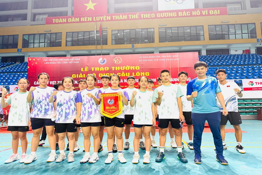 Các VĐV Đội tuyển Cầu lông tỉnh Lâm Đồng tham dự giải Các VĐV Đội tuyển Cầu lông tỉnh Lâm Đồng tham dự giải