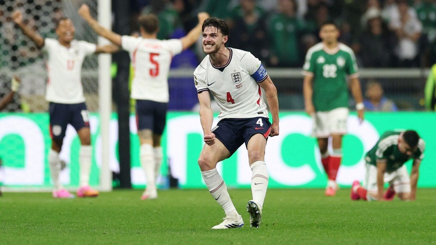 Declan Rice mở tỷ số cho tuyển Anh Declan Rice mở tỷ số cho tuyển Anh