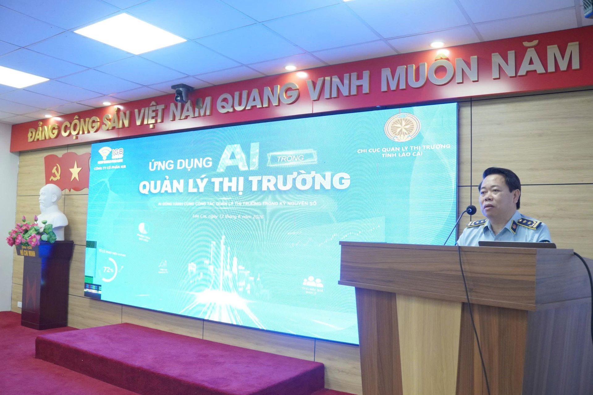 Lực lượng Quản lý thị trường Lào Cai đẩy mạnh ứng dụng AI phục vụ công tác chuyên môn
