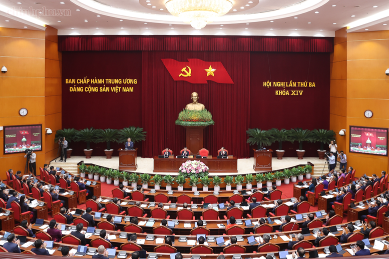 Sau Hội nghị này, Tổng Bí thư, Chủ tịch nước Tô Lâm yêu cầu mỗi Nghị quyết, Kết luận phải được cụ thể hóa ngay thành Chương trình, Kế hoạch hành động, bảo đảm rõ mục tiêu, rõ nhiệm vụ, rõ thẩm quyền, rõ nguồn lực, rõ trách nhiệm - Ảnh: VGP/Nhật Bắc Sau Hội nghị này, Tổng Bí thư, Chủ tịch nước Tô Lâm yêu cầu mỗi Nghị quyết, Kết luận phải được cụ thể hóa ngay thành Chương trình, Kế hoạch hành động, bảo đảm rõ mục tiêu, rõ nhiệm vụ, rõ thẩm quyền, rõ nguồn lực, rõ trách nhiệm - Ảnh: VGP/Nhật Bắc