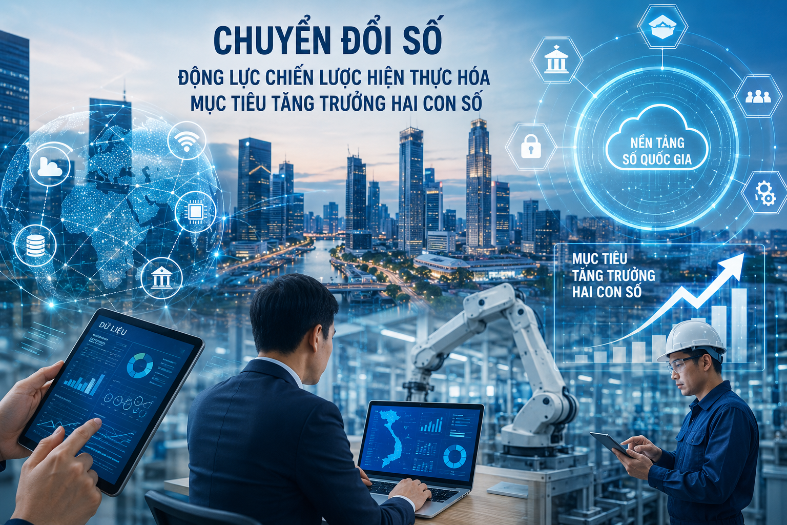 Tăng tốc chuyển đổi số: Từ hoàn thiện hạ tầng đến tạo dư địa tăng trưởng mới