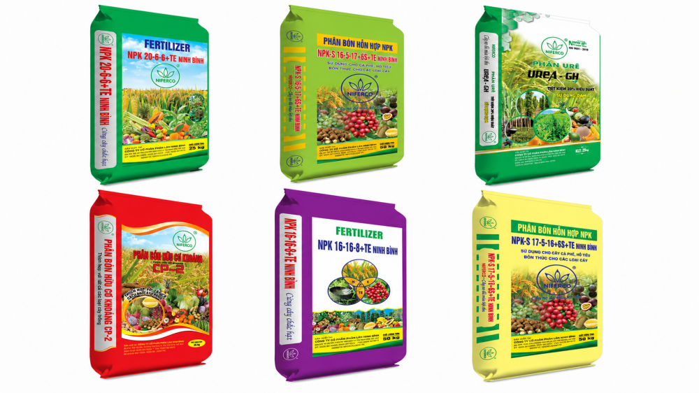Các sản phẩm phân bón mang thương hiệu NIFERCO Các sản phẩm phân bón mang thương hiệu NIFERCO