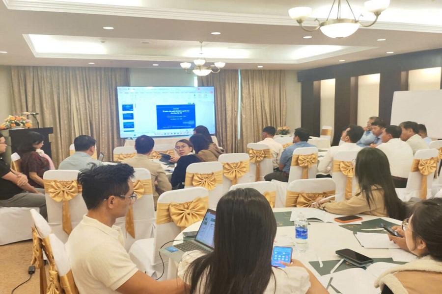 Quang cảnh lớp tập huấn. (Ảnh: Đức Bình) Quang cảnh lớp tập huấn. (Ảnh: Đức Bình)