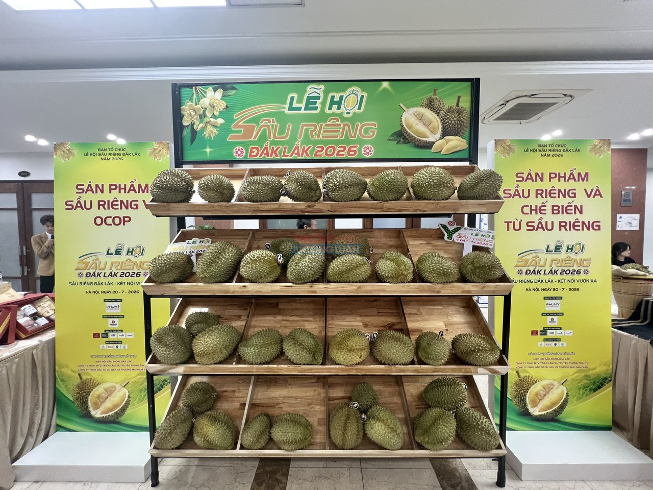 Những trái sâu riêng tươi ngon được trưng bày tại lễ hội Những trái sâu riêng tươi ngon được trưng bày tại lễ hội