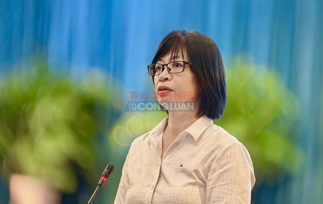 Bà Nguyễn Thị Thanh Lịch phát biểu kết luận tại buổi Họp báo. Ảnh: VH Bà Nguyễn Thị Thanh Lịch phát biểu kết luận tại buổi Họp báo. Ảnh: VH