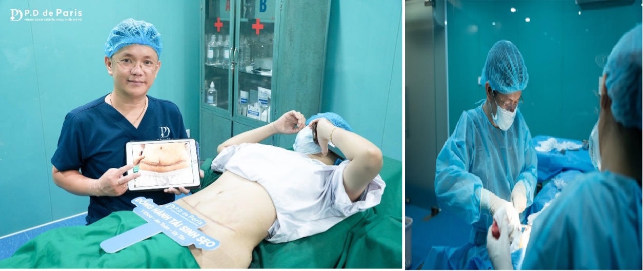 Bác sĩ CKI Phẫu thuật tạo hình Ngô Khánh Hoàng trực tiếp thăm khám và thực hiện phẫu thuật cho khách hàng tại Phòng khám chuyên khoa thẩm mỹ P.D De Paris. Bác sĩ CKI Phẫu thuật tạo hình Ngô Khánh Hoàng trực tiếp thăm khám và thực hiện phẫu thuật cho khách hàng tại Phòng khám chuyên khoa thẩm mỹ P.D De Paris.