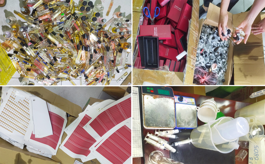 Các loại vật tư, phương tiện các đối tượng sử dụng để M888com link hiện đang mở, sang chiết nước hoa giả. Các loại vật tư, phương tiện các đối tượng sử dụng để M888com link hiện đang mở, sang chiết nước hoa giả.