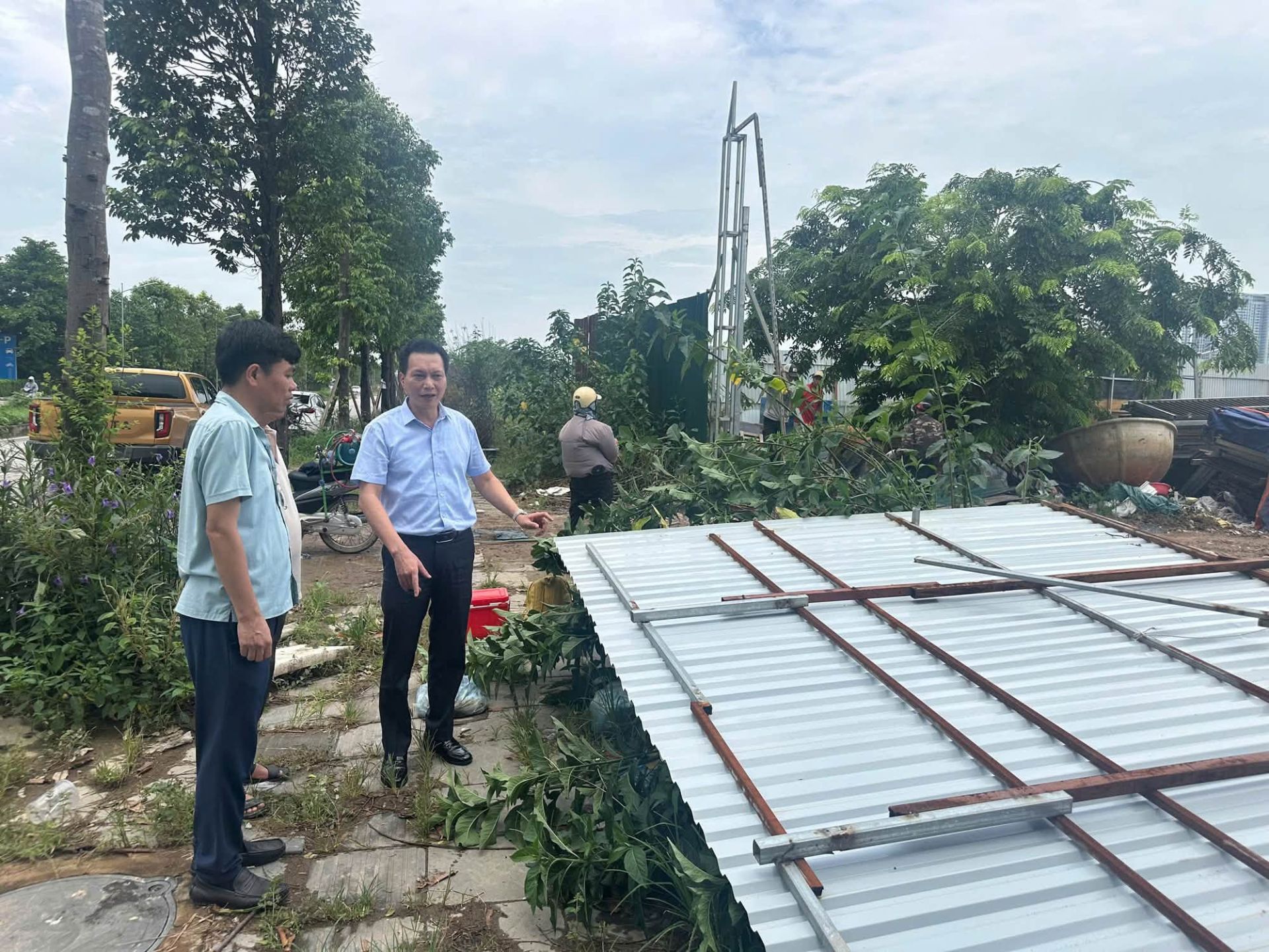 C&ocirc;ng tr&igrave;nh vi phạm được th&aacute;o dỡ, kh&ocirc;i phục hiện trạng khu đất n&ocirc;ng nghiệp theo y&ecirc;u cầu của cơ quan chức năng.