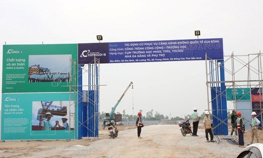 Bắc Ninh đẩy nhanh tiến độ các dự án tái định cư phục vụ giải phóng mặt bằng Dự án sân bay Gia Bình.