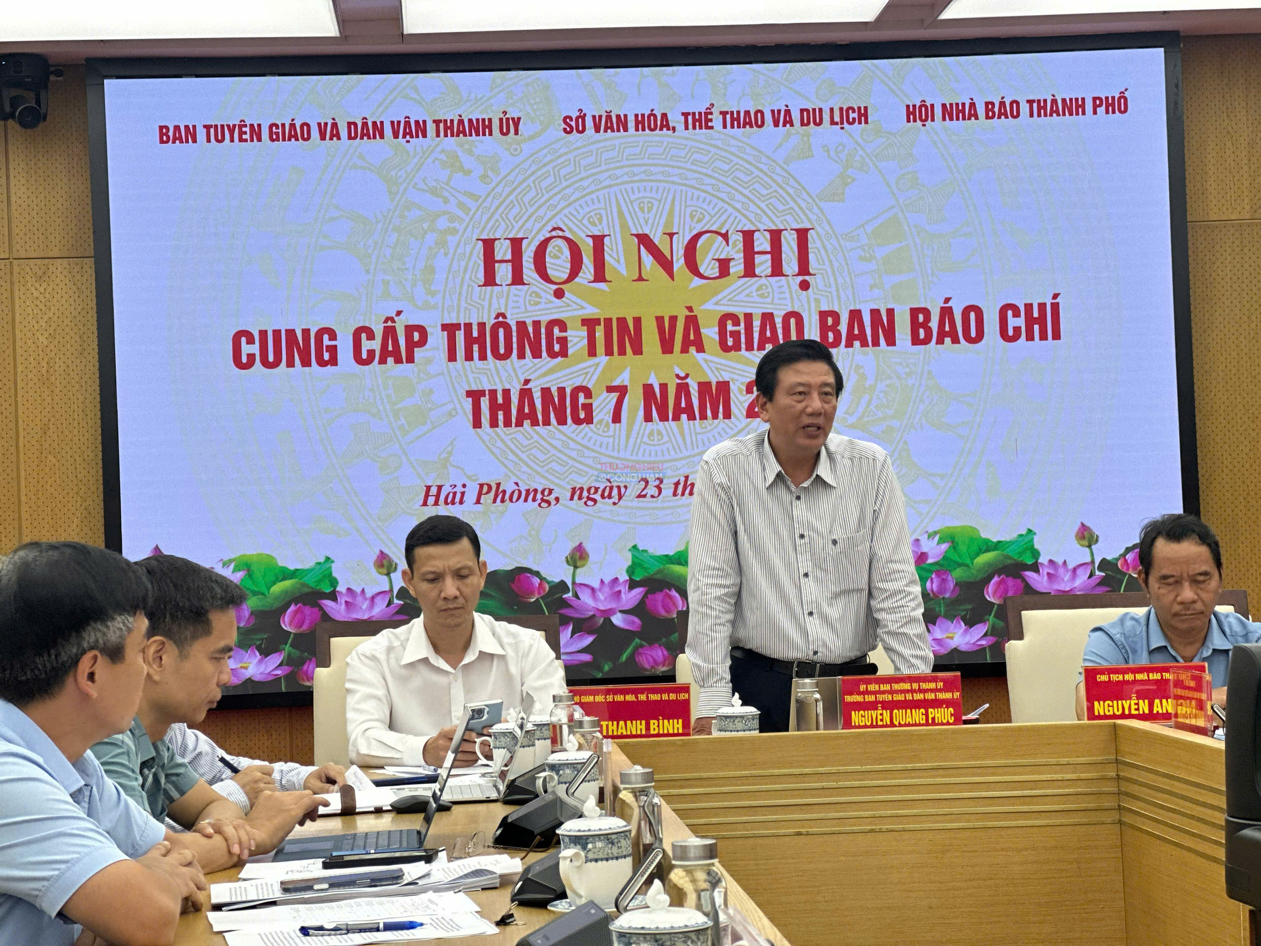 Hải Phòng: Hội nghị cung cấp thông tin và giao ban báo chí tháng 7
