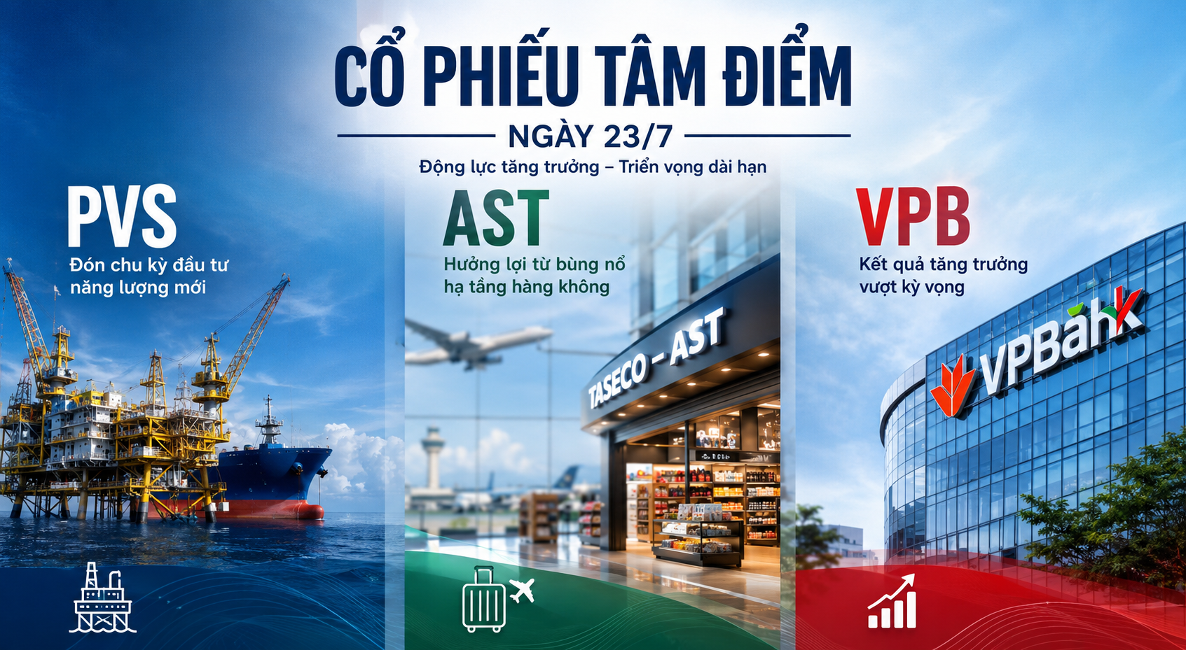 Cổ phiếu tâm điểm ngày 23/7: Doanh nghiệp nào đang sở hữu động lực tăng trưởng dài hạn?