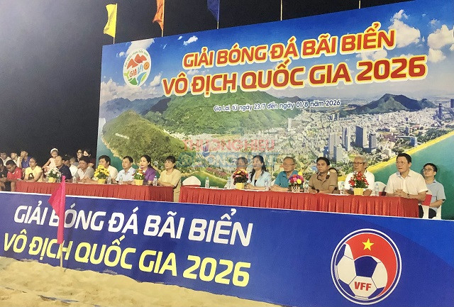 Gia Lai khởi tranh Giải Bóng đá Bãi biển Vô địch Quốc gia 2026