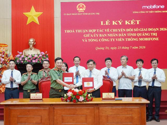 Quảng Trị và MobiFone hợp tác thúc đẩy chuyển đổi số giai đoạn 2026 - 2030