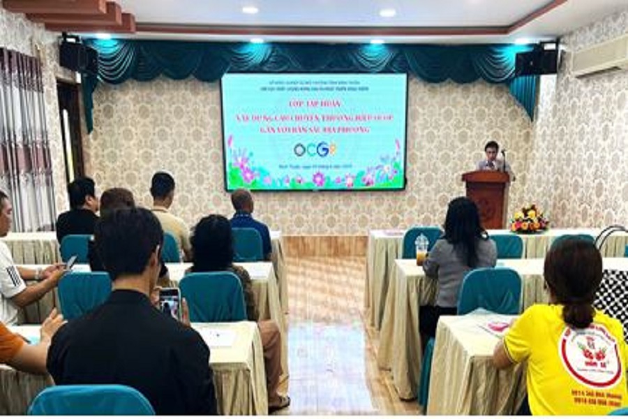 Lớp tập huấn X&acirc;y dựng c&acirc;u chuyện thương hiệu OCOP gắn với bản sắc địa phương tại ph&iacute;a Đ&ocirc;ng L&acirc;m Đồng.