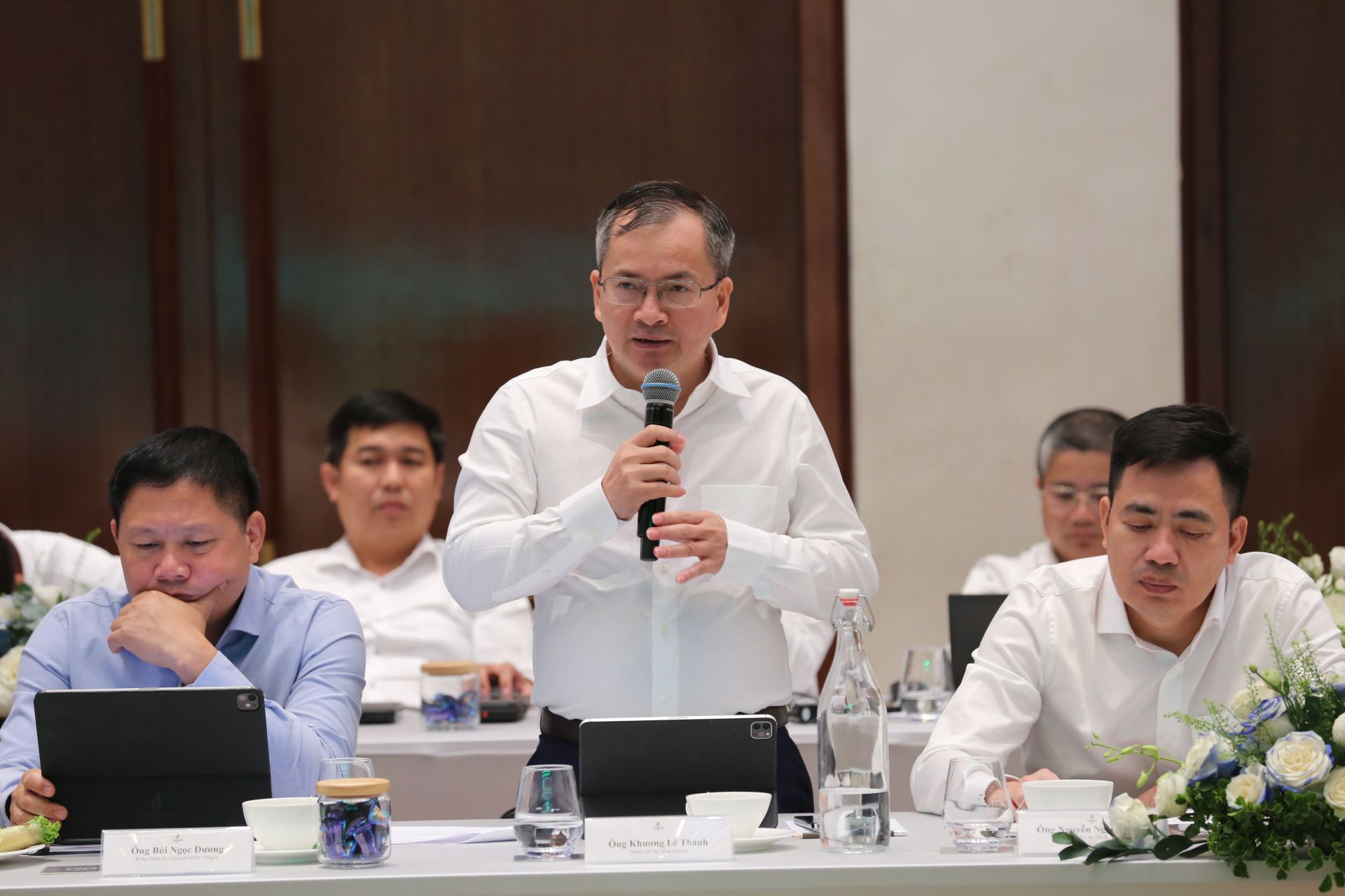Thành viên HĐQT BSR Khương Lê Thành phát biểu, đề xuất các giải pháp nâng cao hiệu quả công tác đầu tư và quản trị dự án Thành viên HĐQT BSR Khương Lê Thành phát biểu, đề xuất các giải pháp nâng cao hiệu quả công tác đầu tư và quản trị dự án
