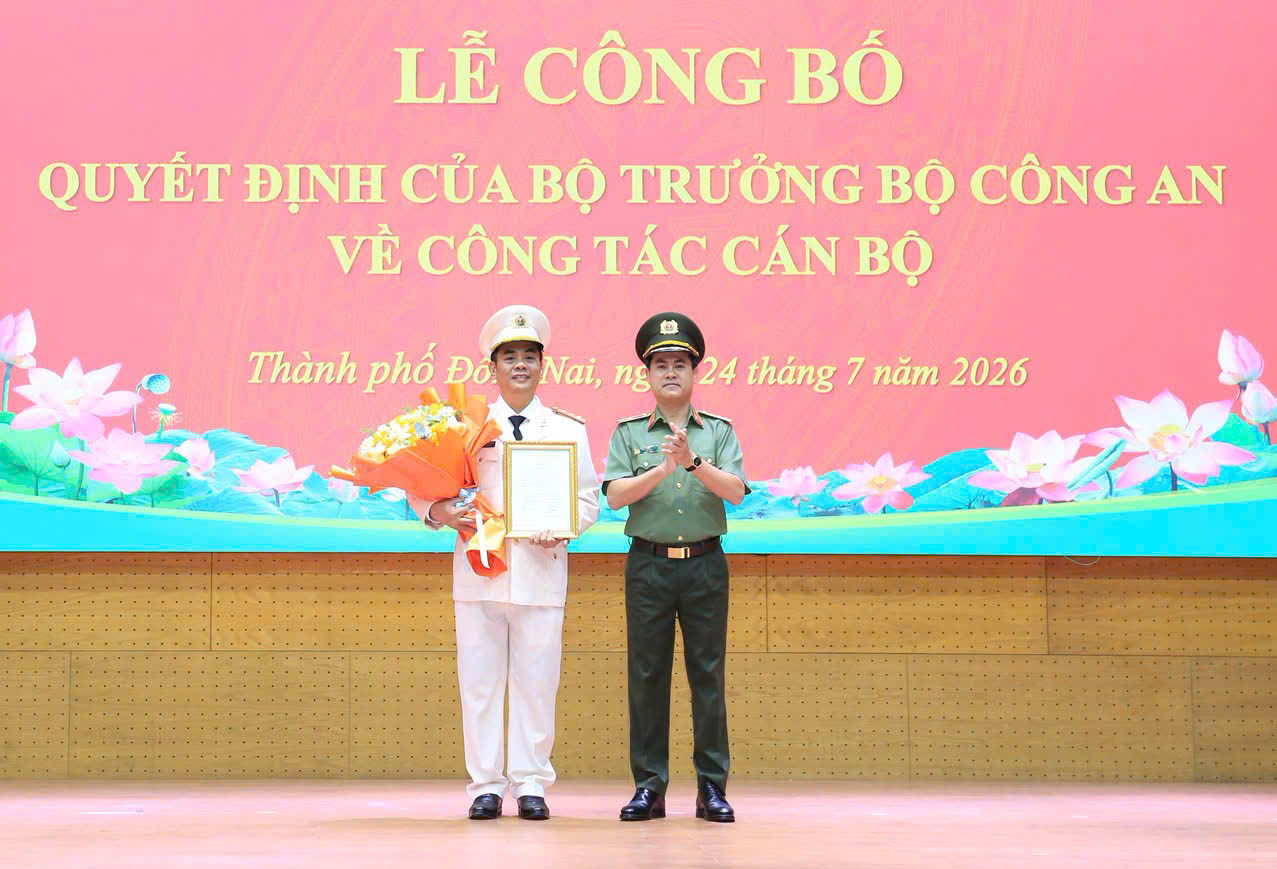 Đại tá Trần Trọng Thủy được bổ nhiệm làm Phó Giám đốc Công an thành phố Đồng Nai
