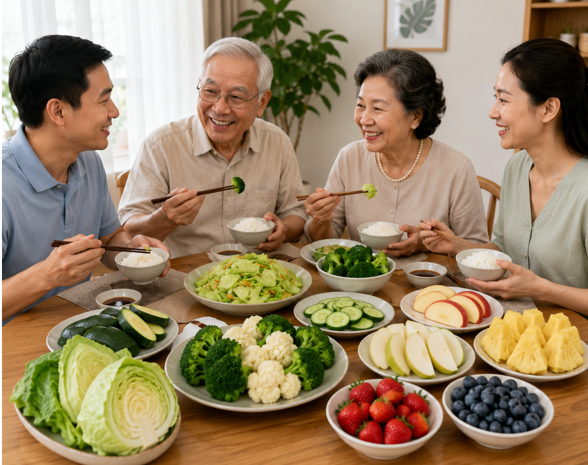 Rau xanh v&agrave; tr&aacute;i c&acirc;y gi&agrave;u chất chống oxy h&oacute;a tốt cho người suy thận độ 3