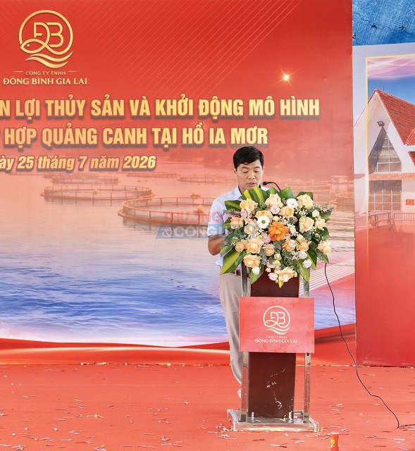 Ông Trần Quốc Khánh phát biểu tại buổi lễ. Ảnh: LA Ông Trần Quốc Khánh phát biểu tại buổi lễ. Ảnh: LA