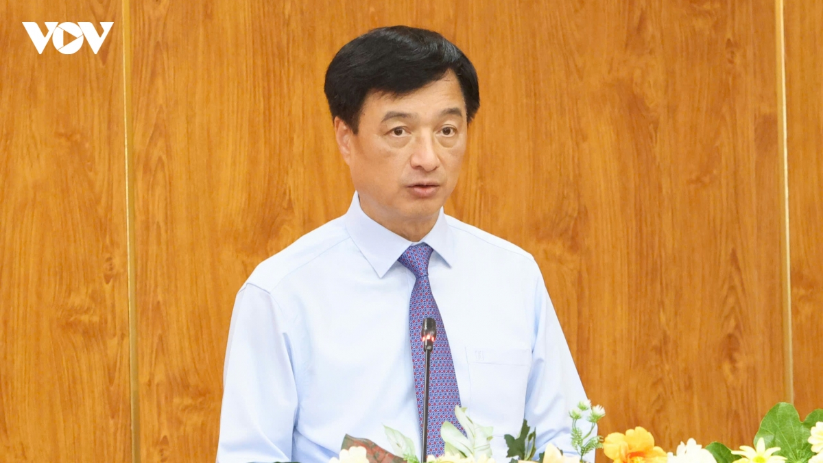 Ủy vi&ecirc;n Bộ Ch&iacute;nh trị, B&iacute; thư Trung ương Đảng, Trưởng Ban Tổ chức Trung ương Nguyễn Duy Ngọc ph&aacute;t biểu chỉ đạo tại Hội nghị.