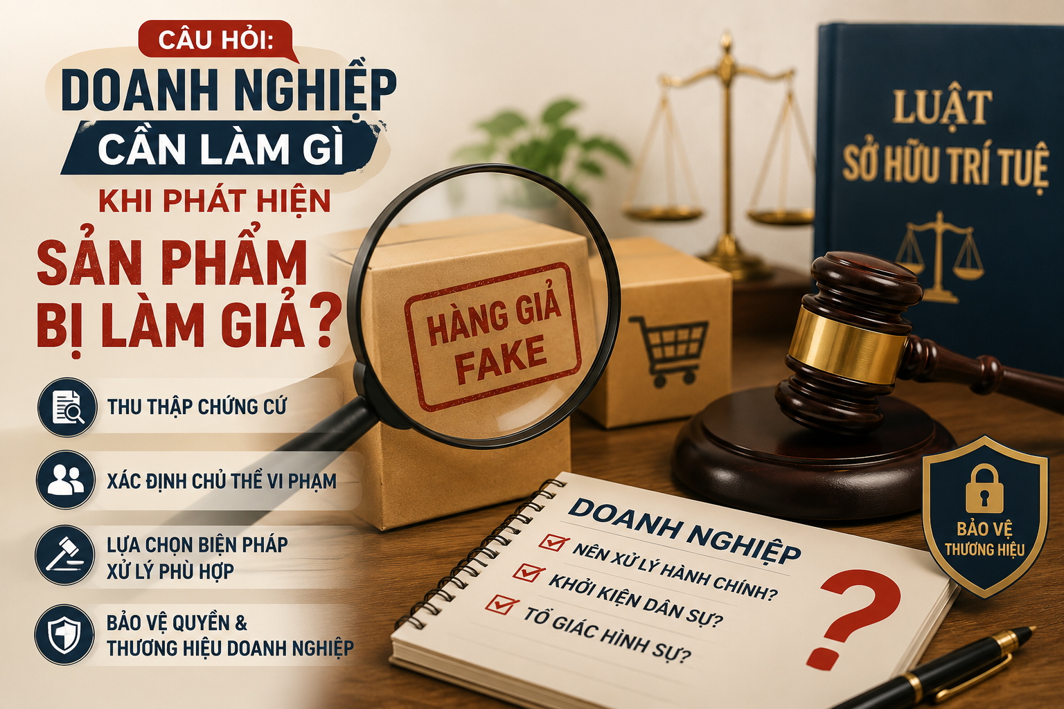 Doanh nghiệp cần làm gì khi phát hiện sản phẩm bị làm giả?