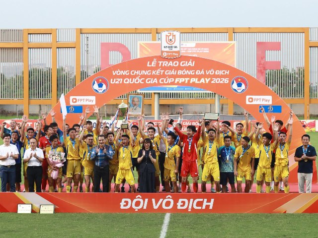 U21 Sông Lam Nghệ An lần thứ 6 vô địch Giải U21 Quốc gia