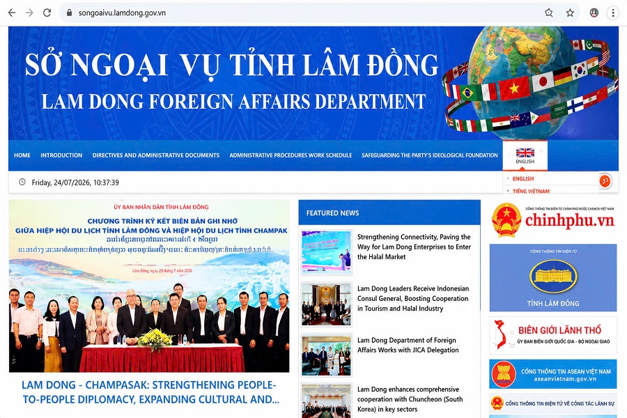 Cải cách hành chính tạo động lực nâng cao hiệu quả công tác đối ngoại tại Lâm Đồng