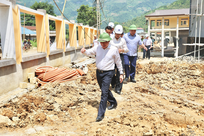 Trường phổ th&ocirc;ng nội tr&uacute; li&ecirc;n cấp tiểu học v&agrave; trung học cơ sở Minh T&acirc;n c&oacute; quy m&ocirc; thiết kế l&agrave; 45 lớp, 1.575 học sinh - Ảnh: VGP/Thu Sa