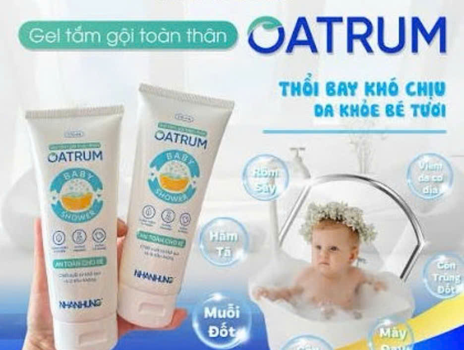 Thu hồi toàn quốc lô gel tắm gội toàn thân Oatrum không đạt chất lượng