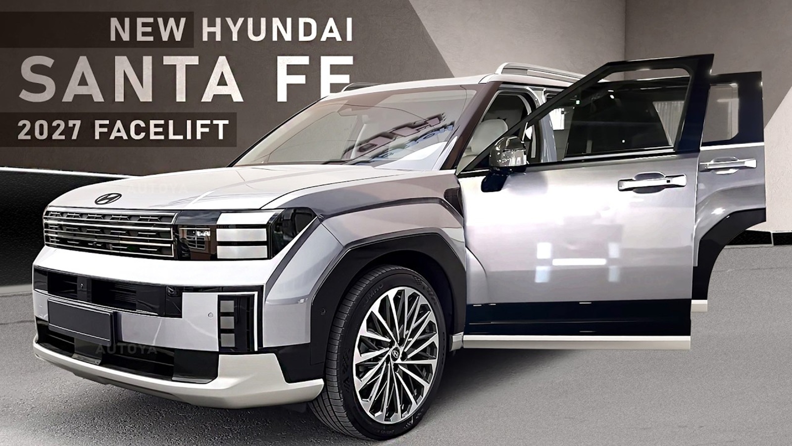 Hyundai Santa Fe 2027 lộ diện bản nâng cấp: Thay đổi thiết kế đuôi xe, bỏ hộp số ly hợp kép