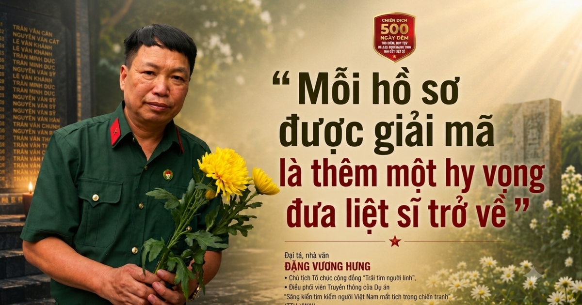 Mỗi hồ sơ được giải mã là thêm một hy vọng đưa liệt sĩ trở về