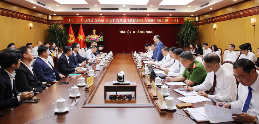 Bí thư Tỉnh ủy Quảng Ninh tiếp, làm việc với Tập đoàn Amata và các nhà đầu tư