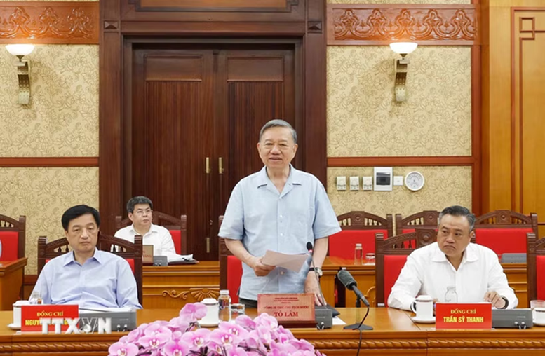 Thông cáo báo chí về cuộc làm việc của Tổng Bí thư, Chủ tịch nước Tô Lâm với Ban Thường vụ Đảng ủy Thanh tra Chính phủ