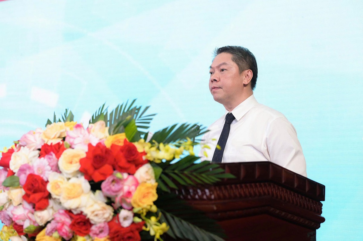 Đồng ch&iacute; Đo&agrave;n Thanh Sơn - Tỉnh ủy vi&ecirc;n, Ph&oacute; Chủ tịch UBND tỉnh Lạng Sơn ph&aacute;t biểu tại buổi lễ