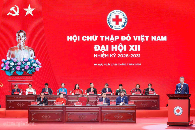 Tổng B&iacute; thư, Chủ tịch nước T&ocirc; L&acirc;m ph&aacute;t biểu chỉ đạo Đại hội đại biểu to&agrave;n quốc Hội Chữ thập đỏ Việt Nam lần thứ XII, nhiệm kỳ 2026 - 2031 - Ảnh VGP