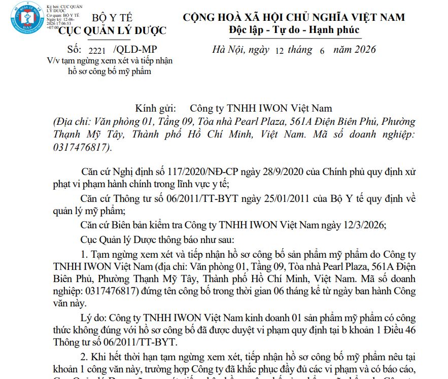 Văn bản do Cục Quản l&yacute; Dược ban h&agrave;nh