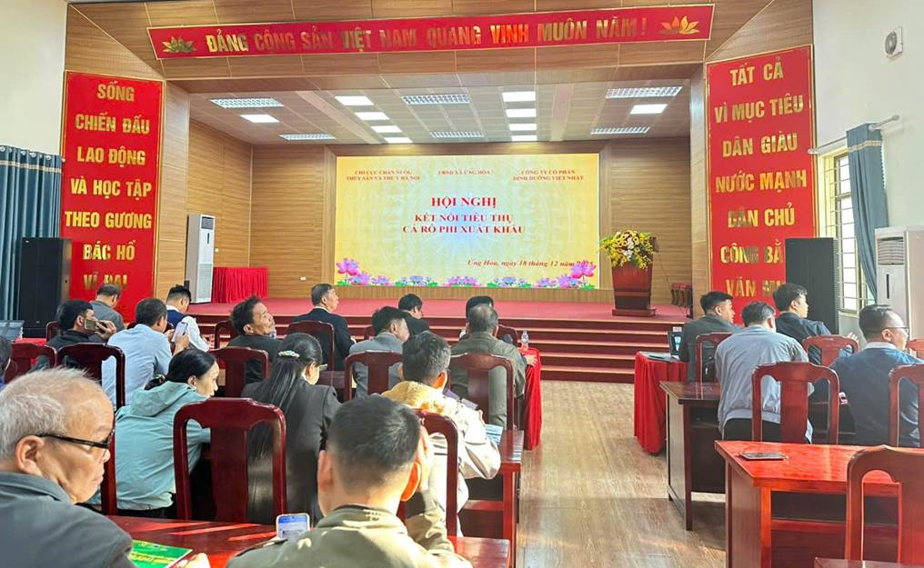 Chi Cục Chăn nu&ocirc;i, Thuỷ sản, Th&uacute; &yacute; H&agrave; Nội tổ chức Hội nghị kết nối ti&ecirc;u thụ c&aacute; r&ocirc; phi xuất khẩu